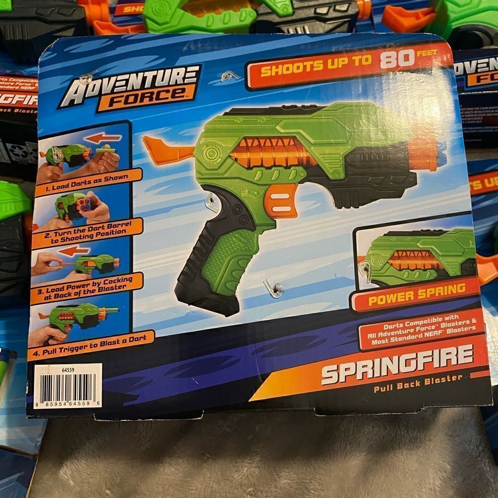 *NIB* Adventure Force Springfire Pull Back Dart Blaster - Picture 3 of 3